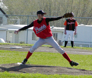 Mat Forsmann overcame a couple of early errors to blank Troy for the final 3 innings.