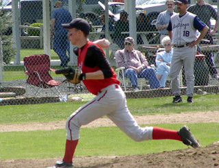 C.J. Rieman pitched an outstanding game to pick up the win.