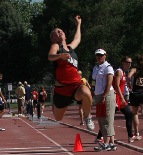 Tabitha Sonnen took 7th in the triple jump.