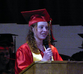 Adeline Lustig, Valedictorian