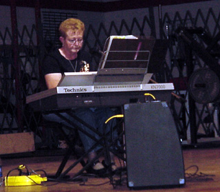 Mary Kay Jungert provided music at the Festival as she has done for many years.