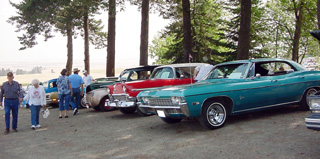 The Show and Shine is a popular part of the Raspberry Festival.