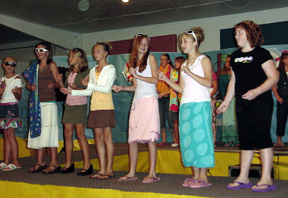 More of the models during the musical number.