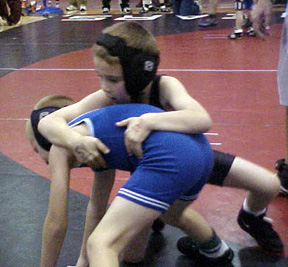 Jace Perrin tries to keep his opponent under control.