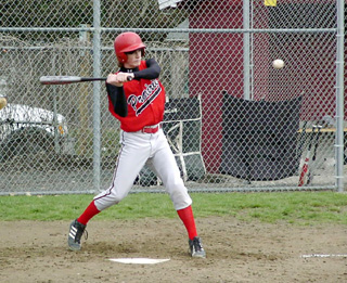David Sigler takes a swing.