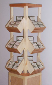 The soap display stand that Taylor Rieman and Alex Richardson built for Manufacturing and received a 3rd place medallion. The stand was built for Sleeping Bear Soap in Cottonwood.