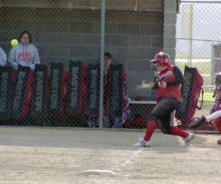 Meghan VanderPas connects against Sandpoint.