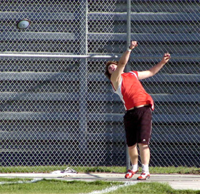 J.D.Riener had a season best mark in the discus.