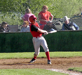 Kyle Daly breaks up the no-hitter with a single in the Kendrick game.