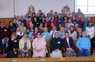 Oblate members at St. Gertrude's Monastery.