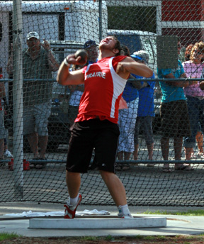 J.D. Riener won his second straight state shot put title. He broke a 27 year old school record on his final throw. He also took second in the discus.