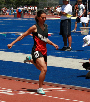 Sienna Benton's 4th place finish in the 1600 clinched the team title for the girls, putting them up by 11 points heading into the final event.