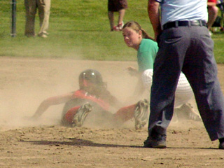 Tiffany Schaeffer steals against Rimrock.