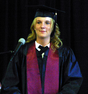 Valedictorian Amber Nuxoll