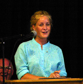 Commencement speaker Elizabeth Hixson.