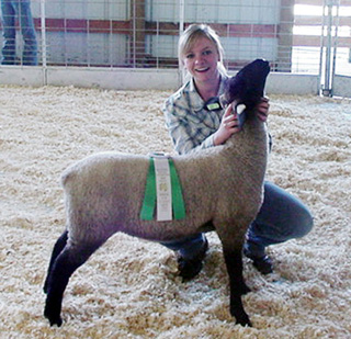 Rachel Kaschmitter had the reserve champion quality lamb.