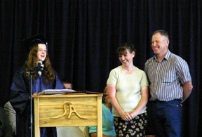 Roger and Annette Wemhoff were honored by the class.