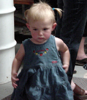 A competitor for shortest pigtails?