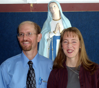 New Summit Academy principal Dave Goeckner with his wife Kerry.