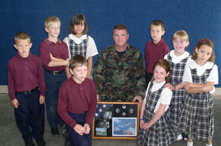 Master Sergeant Terry Wren was a surprise visitor to Summit's 3rd grade class.