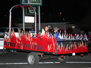The Junior class float