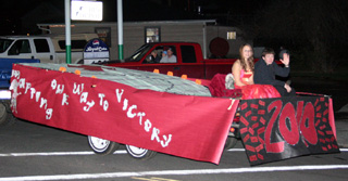 The sophomore class float.