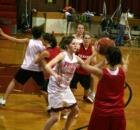 The JV team had an intrasquad scrimmage.