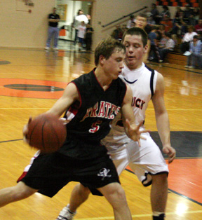 Kyle Daly drives past a Kendrick defender.