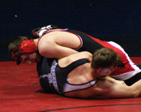 Michael Matson tries to turn his opponent.