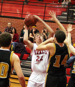 Kenneth Enneking shoots against Timberline.
