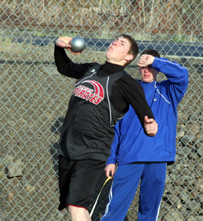 Kenneth Enneking set a personal best in the shot put at Lapwai.