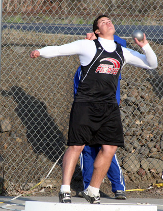 Kyler Shumway won the shot put again at Lapwai.