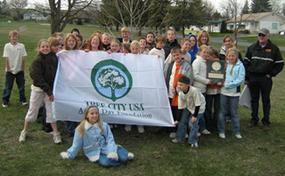 Arbor Day celebrated at Prairie Elementary School.
