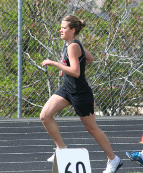 Casey Bruegeman finished a solid fourth in the 3200 at the Area Best Meet.