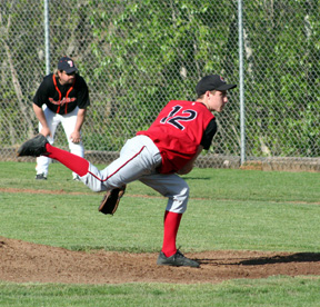 Eric Daly pitches against Troy. He shut the Trojans down after a rocky first inning.