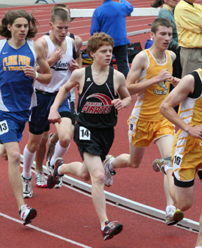 Brock Heath earned a 6th place medal in the 3200.