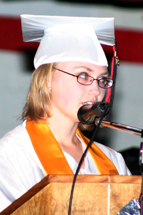 Co-salutatorian Ariel Whitley.