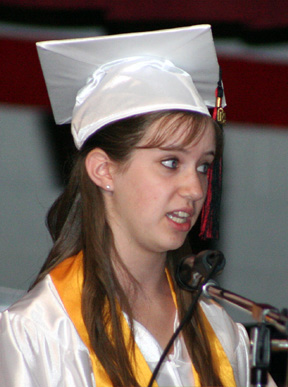 Co-Valedictorian Jessica Gehring