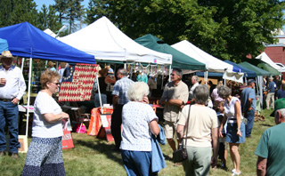 Some of the many craft fair booths.