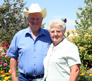 Ambrose and Margie Schumacher, 2008 grand marshals for the Idaho County Fair.