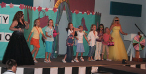 All the models and Fashion Board were part of a dance number.