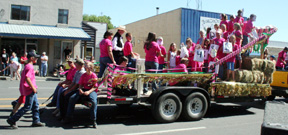 Keuterville Livestock's Sale or No Sale float.