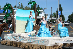 The Lewis County Fair Royalty float, which was judged Best of Show and first among royalty entries.