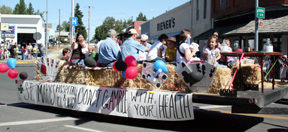 St. Mary's Hospital and Clinics float.