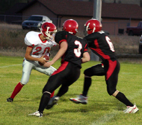 Tyler Forsmann and Branden Waller converge on the CV quarterback.