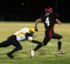 This was the last Timberline defender with any chance of tackling Devin Schmidt on his second half opening 81 yard kickoff return.