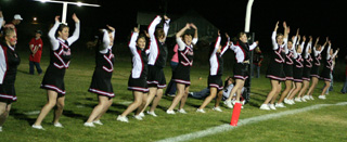 The cheerleaders have been getting a workout every game as they do jumping jacks for every point in the Prairie score after each touchdown. After 4 games they're up to 964 jumping jacks.