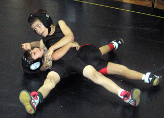 Devin Ross against a Moscow wrestler.