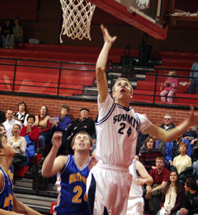 Dylan Prigge seemed to score at will in the first half against Nezperce.