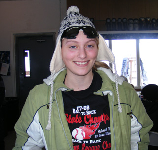 Leora Laurino was the 100th skier this past weekend at Cottonwood Butte and won a free lift ticket for the day.